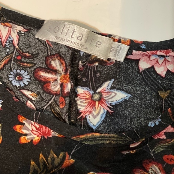 Solitaire by Ravi Khosla Top Size M - Picture 11 of 12